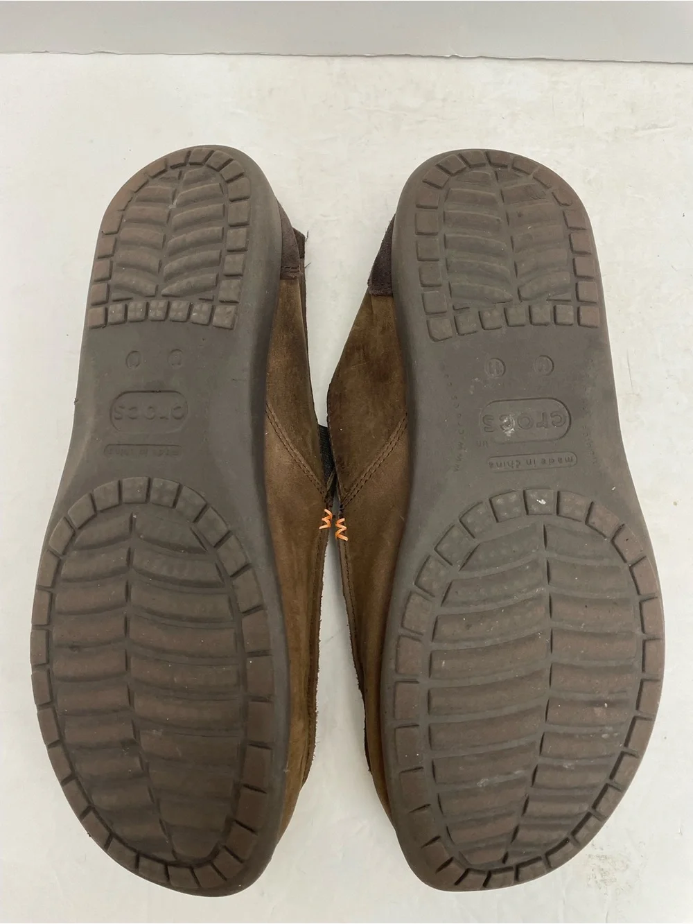 Mens crocs Santa Cruz brown nubuck leather 11